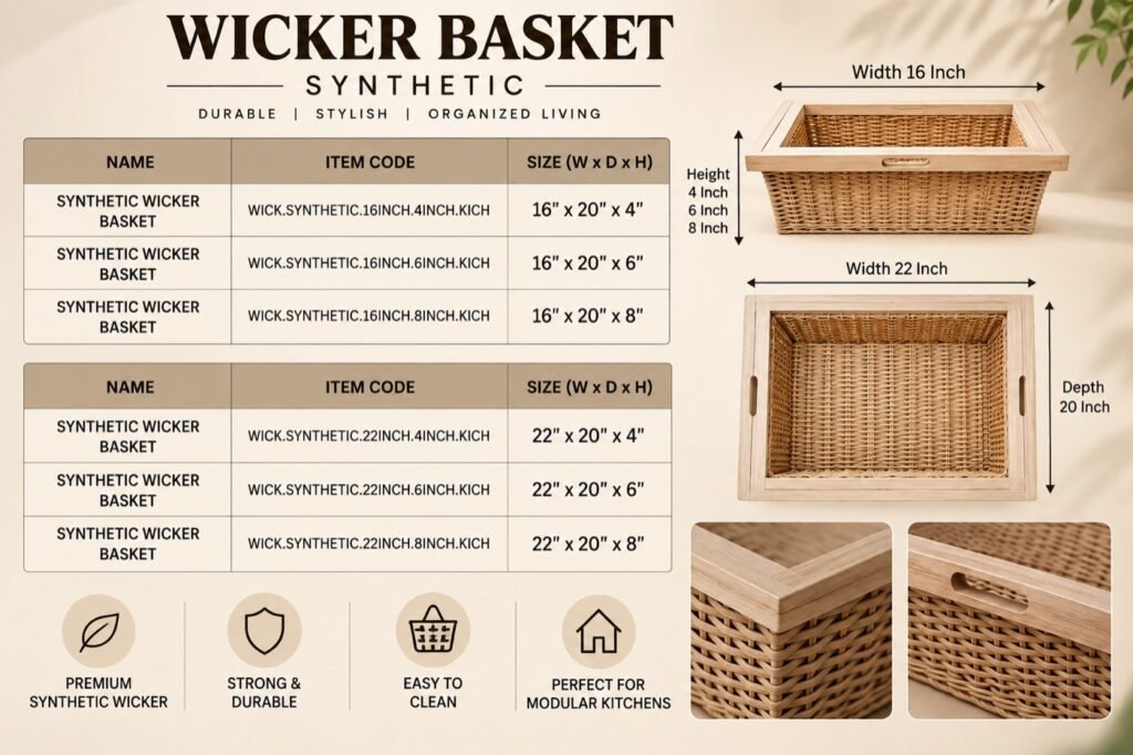Wicker Basket - Synthetic