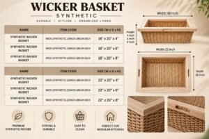 Wicker Basket - Synthetic