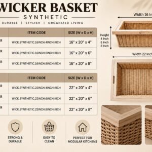 Wicker Basket - Synthetic